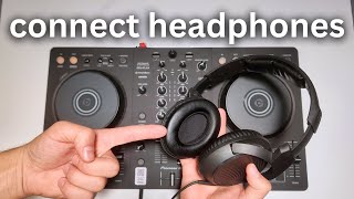 How to Connect Headphones to Pioneer DDJ-FLX4 (Beginner DJ Tutorial)