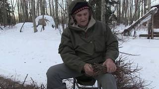 Creating a Decoy Duck with Tamarack Twigs with Wilderness Living and Survival Expert Mors Kochanski