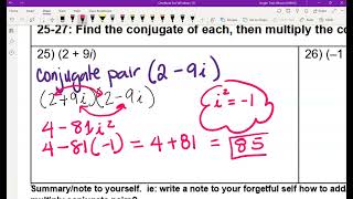 Alg 2 Section 2 4 notes ex 25 27