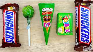 Rainbow Candy & Snickers | Visual Crunch Party 🌈🍫