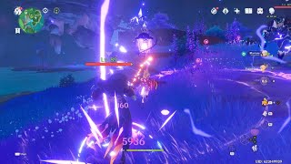 Yoimiya ult bug? Note: her ult can miss, but it doesn't miss, he is hit with overload.