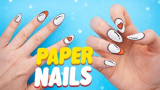 How To Make Fake Nails at Home with Paper | Easy Paper Nails Tutorial
