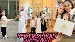 LILLY’S FIRST HOLY COMMUNION | LILLY AND MOMMY DAY | TheMcQueens