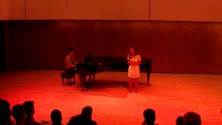 Alex DeFrancesco sings "Voi Che Sapete" - Fall 2014 Arias Concert