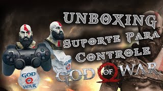 UNBOXING Suporte para Controle God Of War