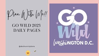 Plan With Me | Go Wild Layouts March 1-5, 2023 | Half Letter Discbound Planner