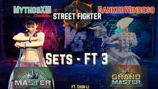 A Grand Challenge - Sets - SF6 FT 3 - Chun-li (Mythos) vs AKI (GankedWindego)