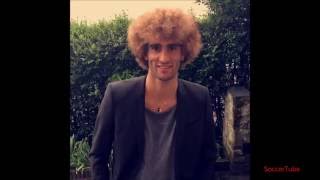 Marouane Fellaini blonde hair!