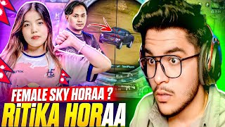🥵Female Sky Horse? Hora Esports New Girls Lineup *Ritika Hora* Best Moments | REACTION
