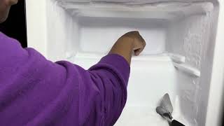 SCRAPPING & EATING OGFF ROOF | OUT THE FREEZER #asmr #frost #crunchy #ice #iceeating #freezer
