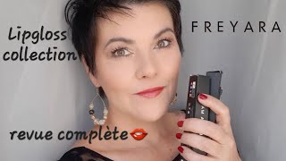 FREYARA / Revue sur la collection complète de lipgloss (finis glossy, shining, matte) #freyara #4k