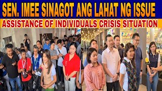 LAHAT NG ISSUE SINAGOT NI SEN.IMEE MARCOS AT PATULOY PARIN SA PAMIMIGAY NG AYUDA SA BUONG PILIPINAS