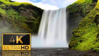 Majestic Waterfall Experience | Nature Sounds, White Noise, Water Stream, Deep Sleep, Stress Relief