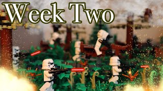 Building Endor in Lego - week 2: Ewok hut and extending the river
