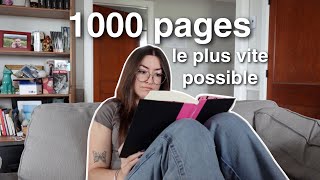 I'm reading 1000 pages as fast as possible — reading vlog!