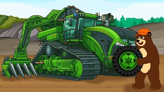 Bear Fixes a Giant Agricultural Tractor 🐻🛠️ | Heavy Equipment Service | The Bear’s Garage