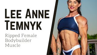 Lee Anne Temnyk Shredded Female Bodybuilder Muscle
