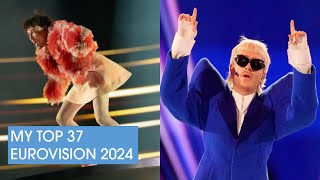 Revisiting Eurovision Song Contest ('til 2016) - My Top 37 of Eurovision 2024