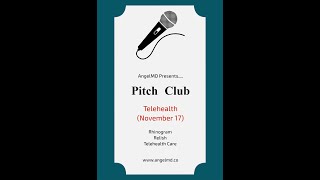 AngelMD Pitch Club - Telehealth (11/17/2020)