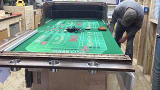 7 Out Wood NC LED craps table light hook up