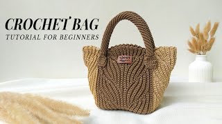 Brioche Crochet Bag Tutorial for Beginners | Elegant Bag with Neat Embossed Texture
