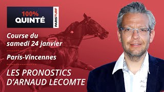 Quinté PMU Predictions - 100% Quinté for Saturday, January 24th at Paris-Vincennes