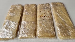 Samosa Pastry Strips Recipe.Make And Freeze For Ramadan.Samoosa Pur Recipe 