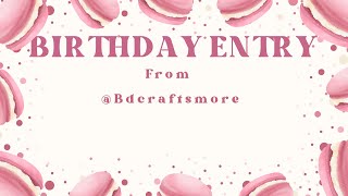 birthday challenge entry #2  @BDCraftsMore