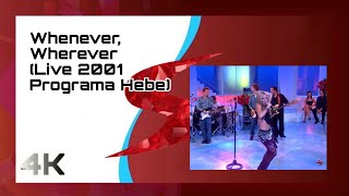 Shakira - Whenever, Wherever (Live 2001 Programa Hebe) [4K Remastered]