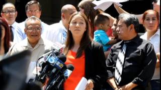 Press conference in San Bernardino in response to anti-immigrat protesters