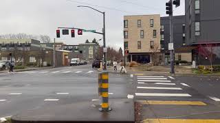 Tri-Met Yellow Line Max Train Ride: Kenton & North Denver Avenue To Delta Park / Vanport   4K