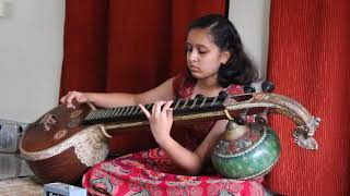 Carnatic Music Jante Varisai practise on Veena