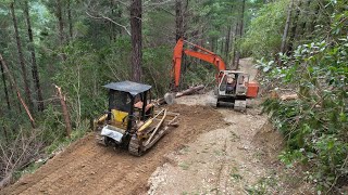 Rescued Digger & Dozer Build a new Road to my Off-Grid Mountain home
