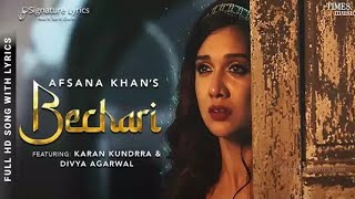 Bechari full video song by afsana khan latest song