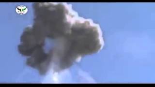 Syria - Helicopter explodes in the sky after being shot at