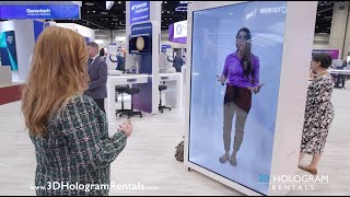 LIVE - Life-Size Large Interactive 3D Hologram Holo Box Holographic Display Rental Convention Event
