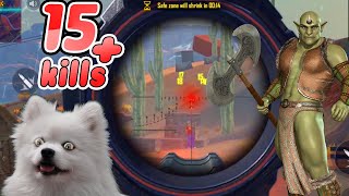 Playing Free Fire for the 1st time : 15+ kills gameplay