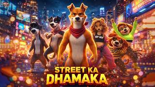 Pawprints | Street Ka Dhamaka | 3D AI Animated Dog Music Video 🐾🔥 #cartoon #youtube #viral
