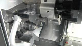 Small part machining on the Haas ST10Y.