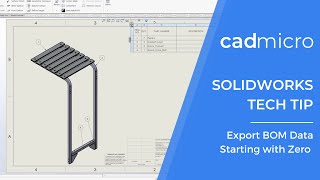 Tech Tip: Export BOM Data Starting with Zero