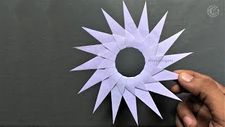 Surya Chakra Origami | सुर्या चक्र | 16 Point modular Star Origami | #SuryaOrigami
