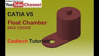 How to : Draw Floating Chamber || PART MODEL || CATIA V5/V6 TUTORIALS ||