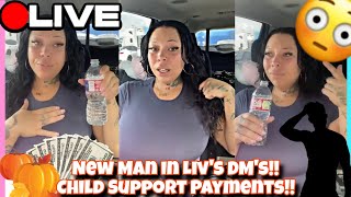 Liv's Life New Man from TikTok‼️Delivery Driving for Child Support‼️TikTok Live 