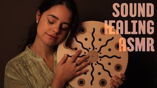 SOUND HEALING ASMR for DEEP SLEEP 💖 Positive Affirmations w/ Ocean Drum for Anxiety Relief