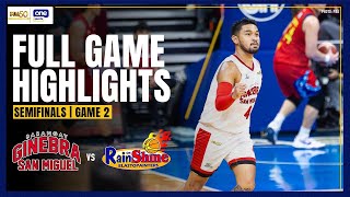 BRGY. GINEBRA vs. RAIN OR SHINE | FULL GAME HIGHLIGHTS | PBA SEASON 50 COMMISSIONER’S CUP SEMIS