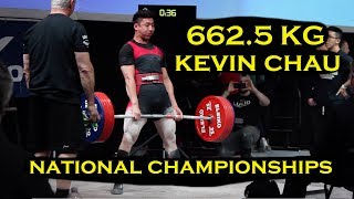Kevin Chau | CPU Nationals Powerlifting 2019 | 662.5kg | 93kg Jr.|