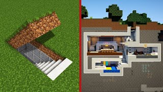 how to make underground secret house in minecraft