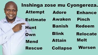 Vuga nonaha Icyongereza. Ngiki icyegeranyo cy' inshinga zose mu Cyongereza.