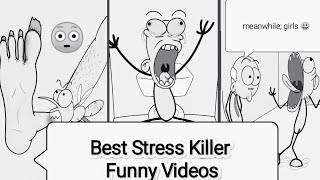 Best Stress Killer Funny Videos! | Tit for tat! 🤣 | An idle mind....😂 #animation #funny #cartoon
