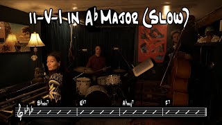 ii-V-I in Ab Major (Slow) Backing Track / Play Along